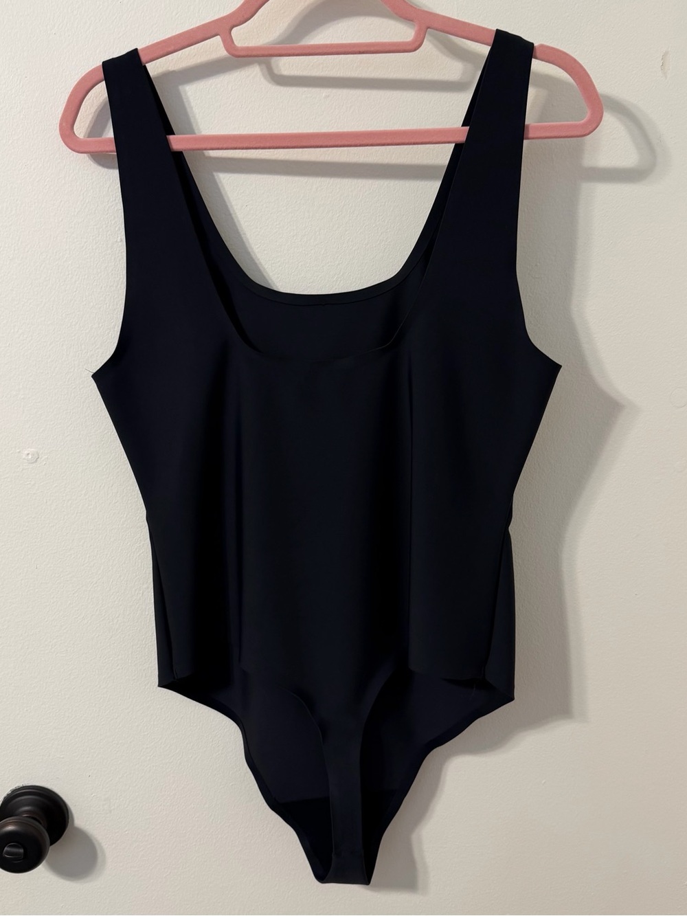 Classic Black Bodysuit - Sleek Scoop Neck - Picture 2 of 4
